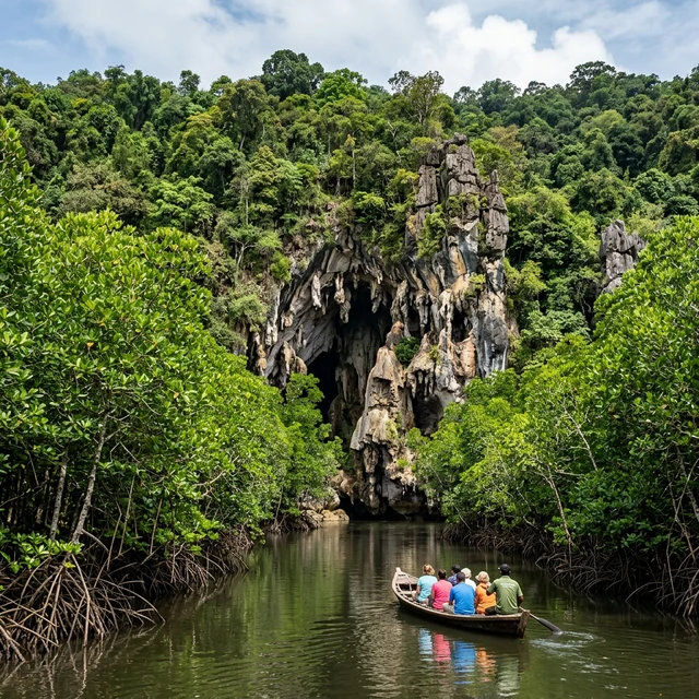 Baratang Island Andaman - Limestone Caves and Mangroves